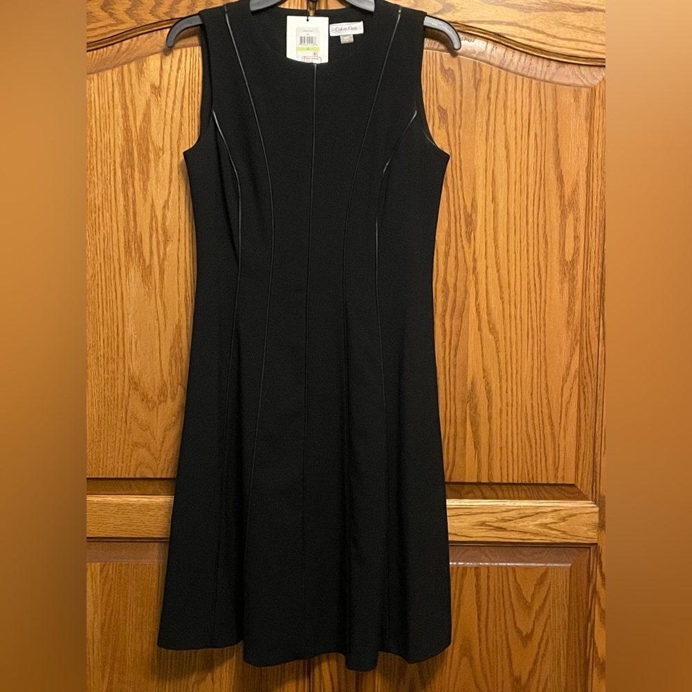 Calvin Klein black dress.